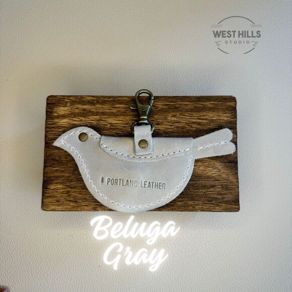 BELUGA Portland Leather Mockingbird Pouch Purse Charm FAST SHIP - Picture 1 of 3